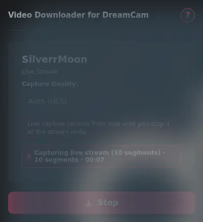 Dreamcam Video Downloader browser extension screenshot 3